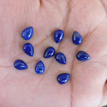 12x16 MM Poire Naturel Lapis Lazuli Cabochon Desseré Gemme en Gros Lot 1 Pièces - £6.33 GBP