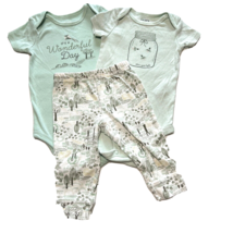 Baby Boy Girl 9 month 3-piece  Set Pants 2 Short Sleeve One piece shirts - £7.00 GBP