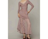 By Anthropologie V-Neck Lace Twofer Sweater Dress Size S - $95.04