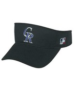 Colorado Rockies MLB OC Sports Black Golf Sun Visor Hat Cap Adult Adjust... - £11.79 GBP