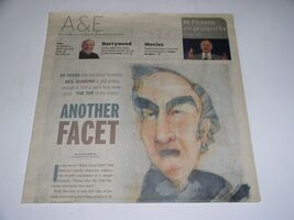 Neil Diamond Arts Entertainment Newspaper Supplement Vintage 2008 Cover ... - $24.99