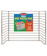 NWT Melissa &amp; Doug Wire Puzzle Storage Rack  Holds 12 Puzzles Kids Toys ... - £17.42 GBP