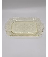 Indiana Glass Co. Yellow Depression Glass Platter #615 LORAIN Pattern 11... - $631.24 MXN