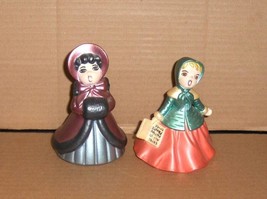 2 Vintage Holland Mold Christmas Carolers Hand Painted Ceramic VGC - £7.46 GBP