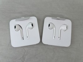 Two NEW Apple Wired EarPods both with Lightning Connector In Ear Canal - White - $19.79