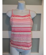 NIKE ALL FAVORITE Strappy Pink Striped Tank Top Size L Women&#39;s - €14,40 EUR