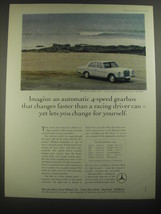 1967 Mercedes-Benz 250 S Car Ad - Imagine an automatic 4-speed gearbox  - £14.55 GBP