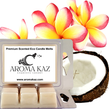 Coconut Frangipani Scented Candle Melts X Strong 80hr Clam Packs - $18.95+