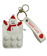 Push Popper Snowman Zipper Bag Keychain 3&quot;x2.5&quot; - $17.58 CAD