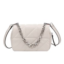 Women Chain Quilted Tote Bags High Quality Ox Cloth Shoulder Handbag Female Soli - £28.48 GBP