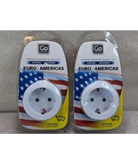 2 x Go Travel Adapter Journey Holiday adapter Europe to USA (P) - £10.26 GBP