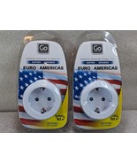 2 x Go Travel Adapter Journey Holiday adapter Europe to USA (P) - $8.99
