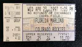 Gary Sheffield HR #162 Ticket Stub Marlins vs Rockies Apr 23 1997 - £10.11 GBP
