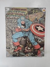Marvel Comics Captain America Canvas Picture 16 x 20 Wood Frame Classic - $19.97