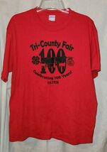 Tri COunty Fair Celebrating 100 Years Est 1920 Tshirt Red Port &amp; Company... - $14.99