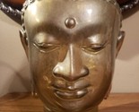 Pier 1 Imports Glass Buddha Head Sculpture Figurine Meditation Statue Ta... - $79.99