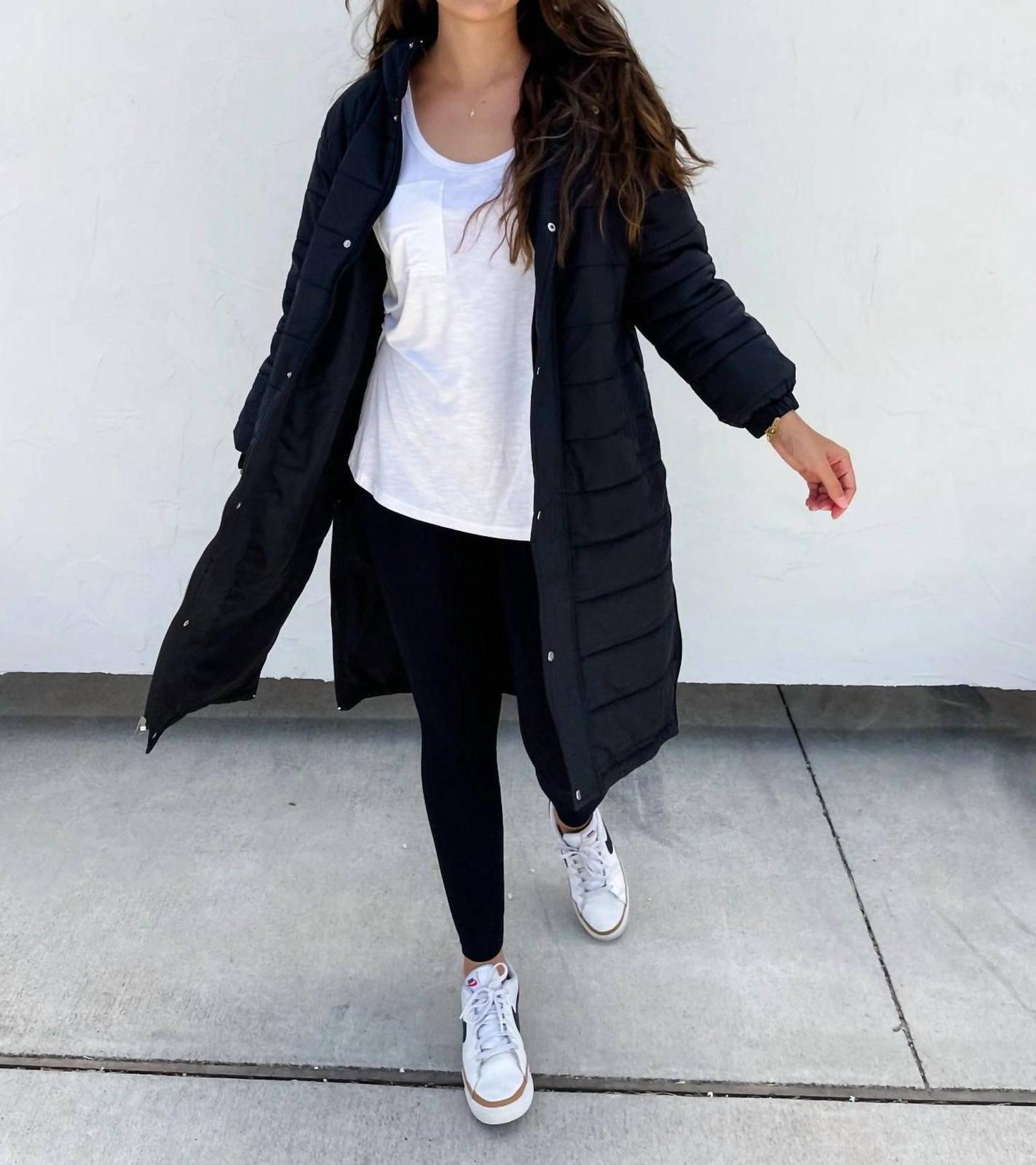 Blakeley Cozy Up Long Puffer Jacket Black - $48.00