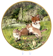 The Butterfly Chase in May The Woodland Year Signature Edition Plate 9&#39;&#39; - £7.96 GBP