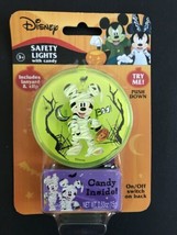 Disney Mickey Mouse Halloween Safety Light Lanyard Clip Green Kids Trick Treat - £7.11 GBP