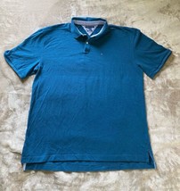 Tommy Hilfiger Classic Fit Polo Shirt Men&#39;s 3XL XXXL Short Sleeve Blue C... - £14.69 GBP