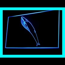 210131B Blue Whale Pacific Migrating Degraded Guarded Majestic LED Light Sign - £17.58 GBP