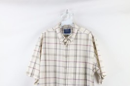 Vintage 90s Pendelton Mens XL Collared Short Sleeve Camp Button Shirt Plaid USA - £31.34 GBP