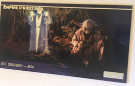 Empire Strikes Back Widevision Trading Card 1995 #92 Dagobah Yoda Obi Wan Kenobi - £1.98 GBP