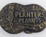 Planters Peanuts Mr. Peanut Brass Belt Buckle Advertising Vintage - $21.77
