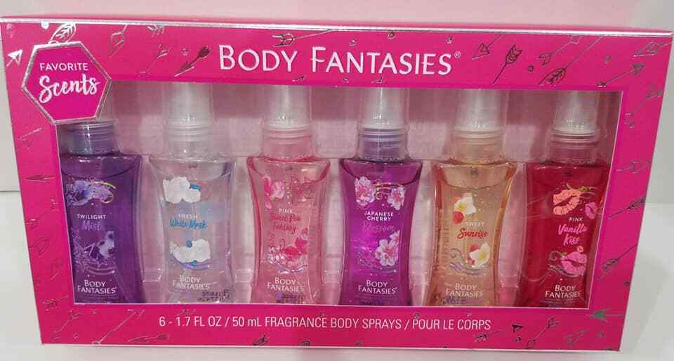 Body Fantasies Favorite Sent  Fragrance Body Spray 6 Piece  (LOC RM G9-6) Item image 2