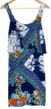 Maeve Anthropologie Tisana Dress Size 2 Sleeveless Blue Floral Print Tier Mini - £7.71 GBP