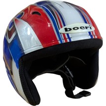 Boeri MEDIUM Snowboard Ski Helmet USA Red White Blue Snowboarding - $41.58