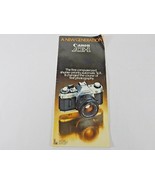 CANON AE-1 35MM AUTOMATIC SLR CAMERA  OWNERS MANUAL 1980&#39;s - $6.92