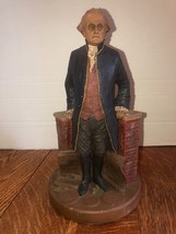1989 Tom Clark President George Washington Signed Figurine Resin 13&quot; Tall - £39.92 GBP