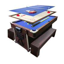 7FT MultiGames Billiards Blue Air Hockey Table Tennis Table Top – Bullet... - £2,201.01 GBP