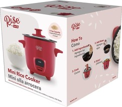 Rise by Dash RRCM100GBRR04 2-Cups Everyday Rice Cooker, Red - £22.96 GBP