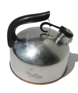 Vintage Revere Ware Copper Bottom 2 1/3 Qt Whistling Tea Kettle - $19.95