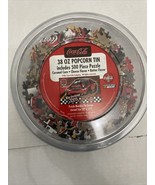 Coca-Cola popcorn tin  500 piece jigsaw nascar puzzle. just the nascar p... - $9.99