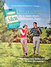 SalemTurn to Salem Cigarettes Rich Tobacco 1965 Vintage Print Ad - $8.33