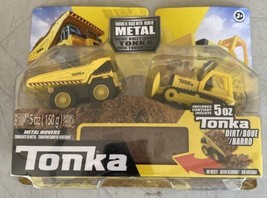 Tonka Metal Movers Combo Pack  Mighty Dump Truck and Bulldozer New - $11.87