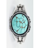 Vicki Orr Vintage Carico Lake Turquoise Sterling Silver Cuff - £856.77 GBP