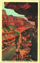 Kaibab Trail Grand Canyon National Park Arizona AZ Fred Harvey Linen Postcard A9 - £5.39 GBP