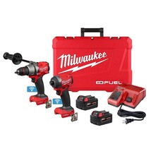 Milwaukee 3696-22 M18 FUEL 18V 2 Tool Cordless Combo Kit w/ ONE-KEY - £520.70 GBP