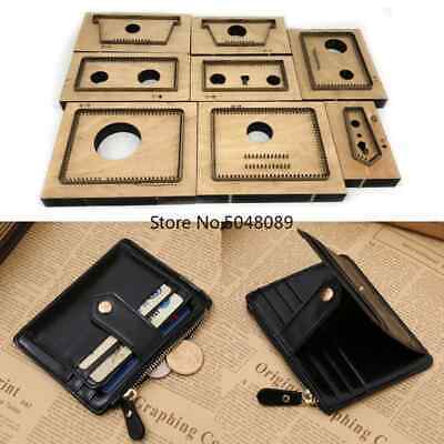 Punch Card Holder Cutting Mold Wood Dies Short Wallet Template Leather Crafts