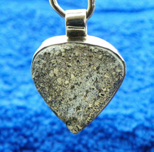 Druzy Quartz Solitaire Pendant Real Solid .925 Sterling Silver 12.0 G - £39.07 GBP