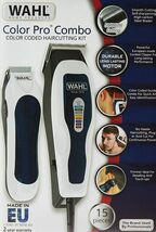 WAHL 1395 Color Pro COMBO Corded 15 Piece Hair Clipper Kit trimmer detai... - $48.57