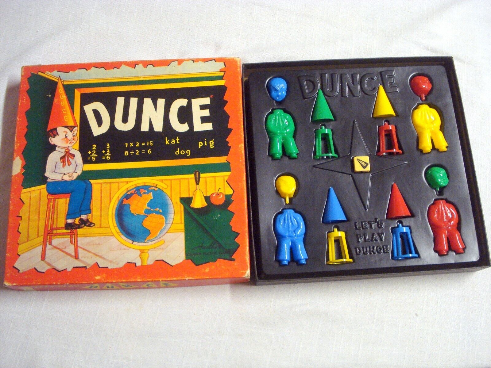 The Game of Dunce 1955 W. H. Schaper Mfg. Co. Complete - £15.68 GBP