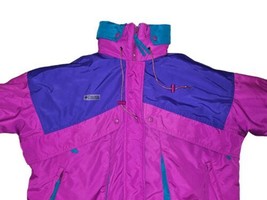 Vintage 90s Columbia China Bowl women&#39;s 3 in 1 Ski jacket full zip front size L - £56.82 GBP