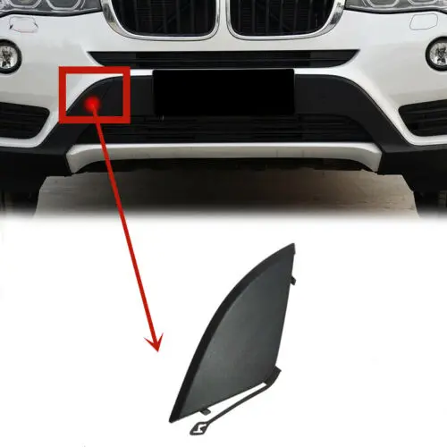 Front Lower Side Bumper Tow Hook Cover Cap Primed For BMW F25 X3 2015-2017 511 - £12.93 GBP