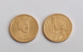 Lot of Two 2020 George H.W. Bush United States 41st President 1989-1993 $1 coin - £2.34 GBP