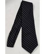 Geoffrey Beene Black &amp; White Multicolor Silk Mens Necktie Neck Tie - $25.80 CAD